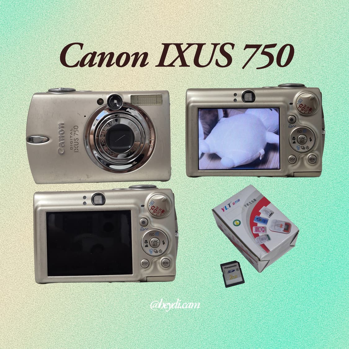 (아일릿 원희) 캐논 ixus750 IXY700 골드 상품이미지3
