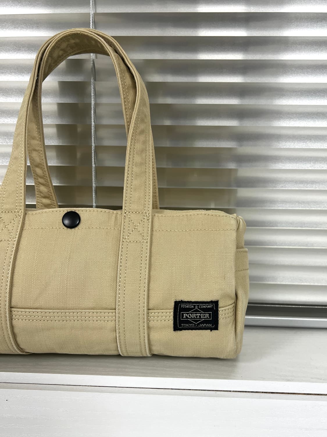 PORTER-CANVAS BOSTON BAG M (Beige) 상품이미지3