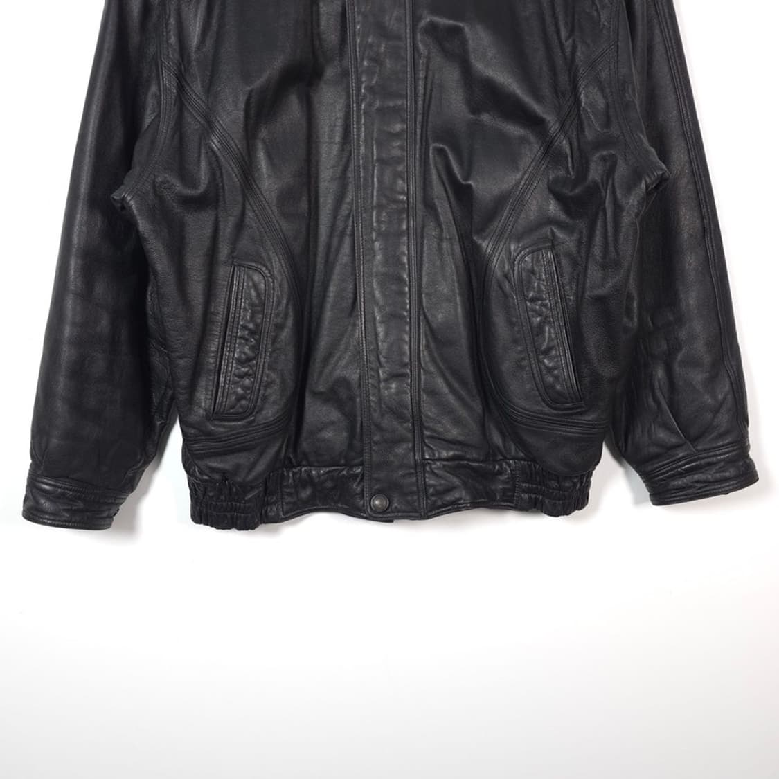 Bostone 오버핏 리얼 레더 블루종 자켓 L 상품이미지4