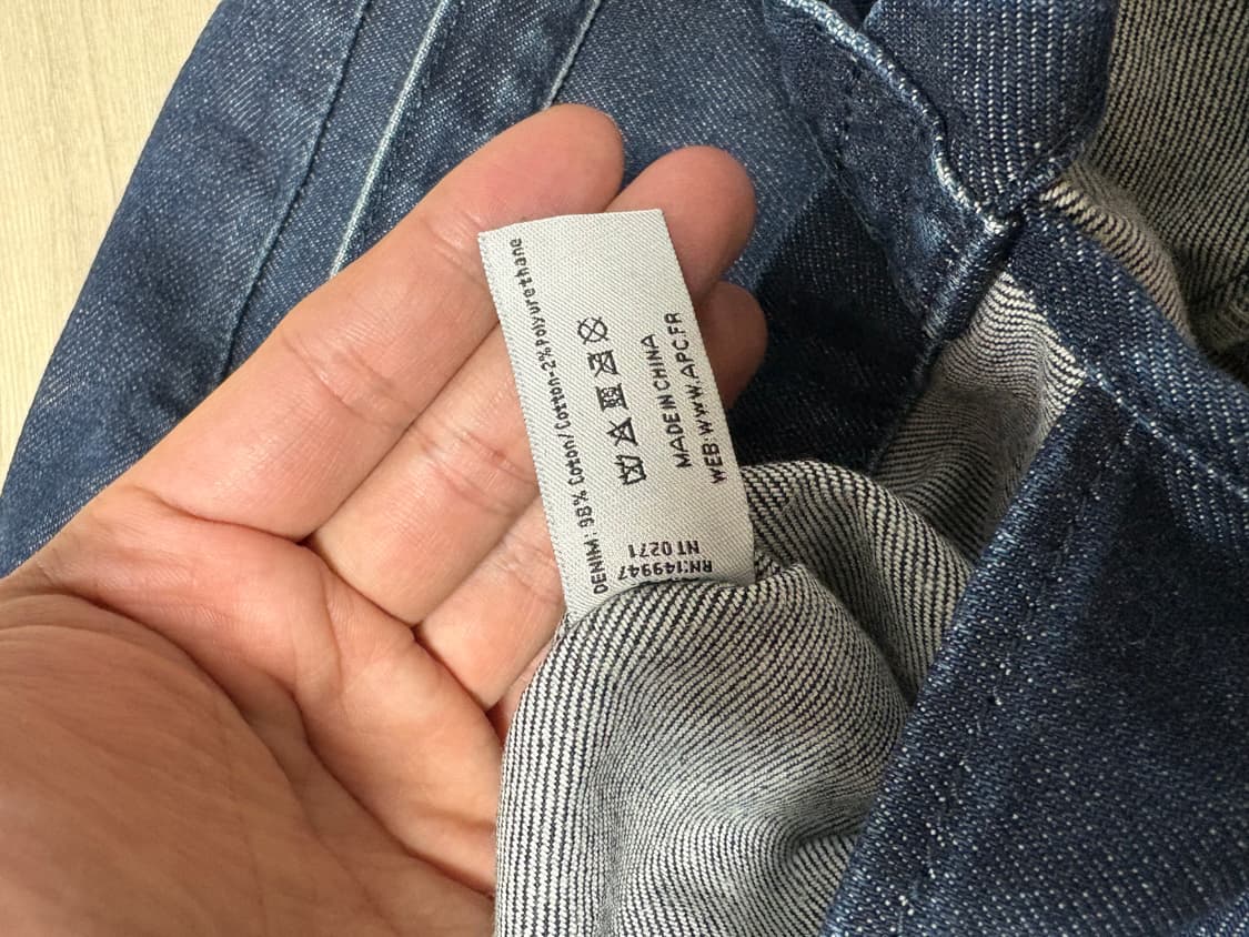 A.P.C 데님 토트백, 아페쎄 데님 토트백 상품이미지4