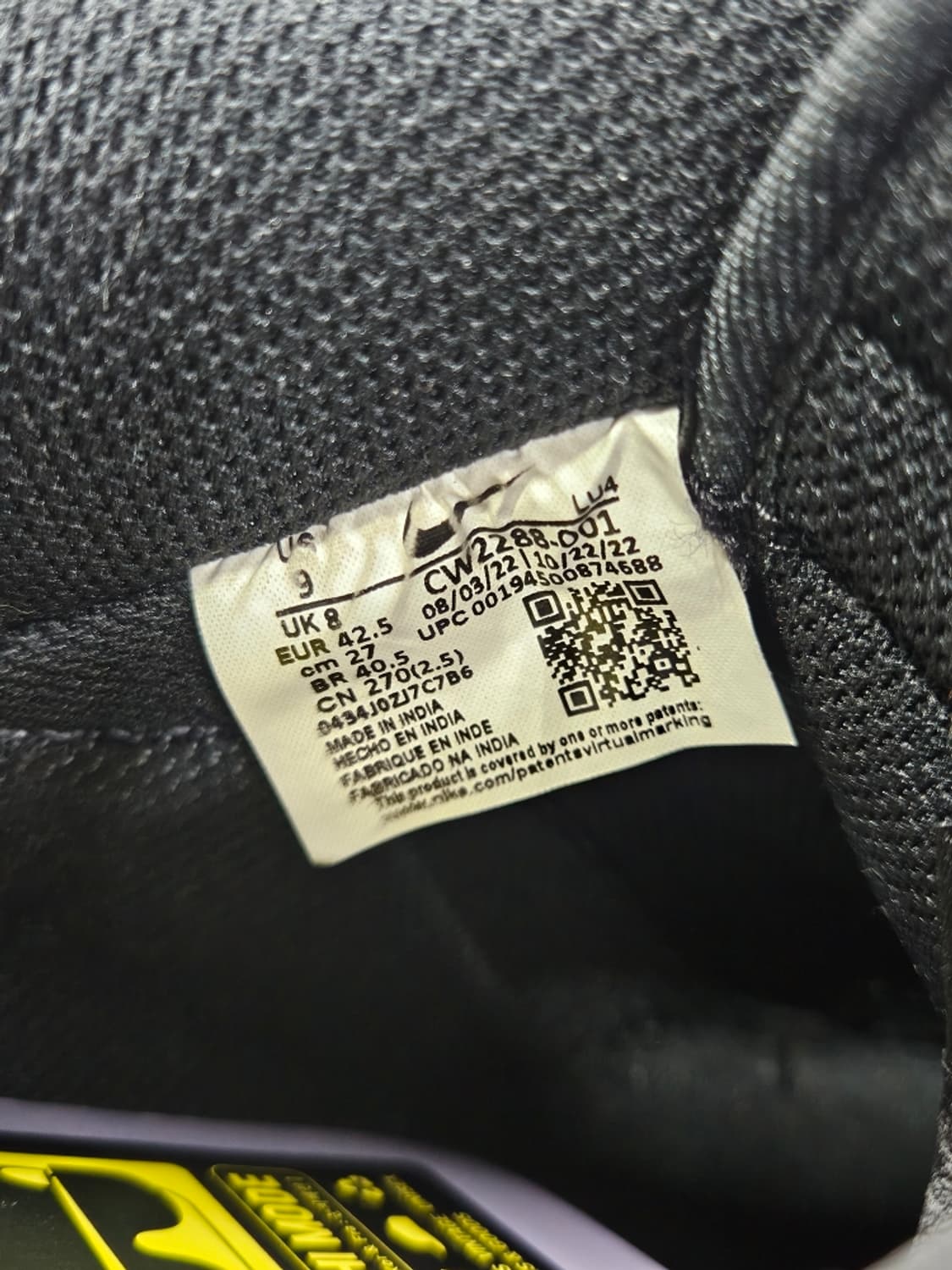 나이키 에어 포스 1 '07 로우 스니커즈  (270mm) / 11691 상품이미지10