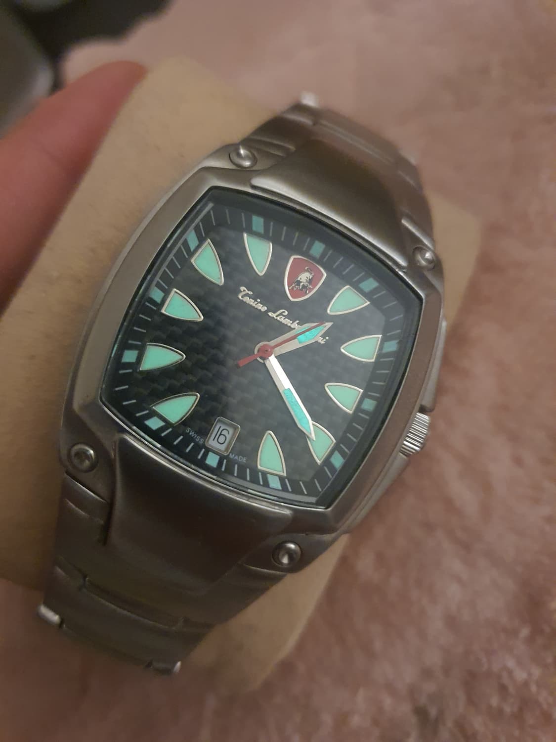 람보르기니 빈티지 스퀘어 시계 상품이미지1