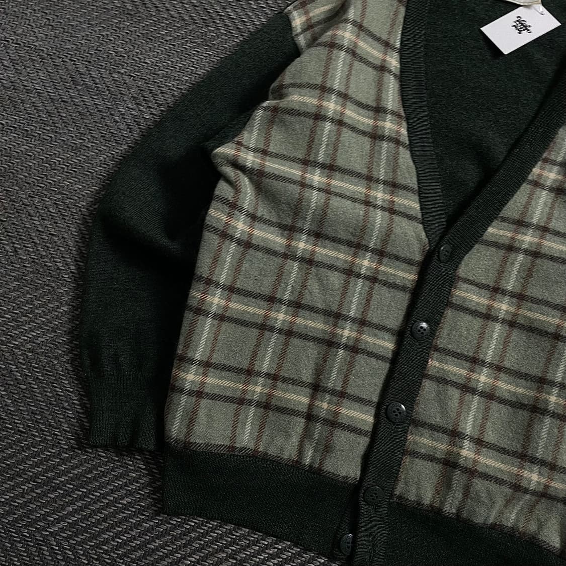 라코스테 아카이브 울 혼방 빈티지 체크 가디건 o 4098 상품이미지3