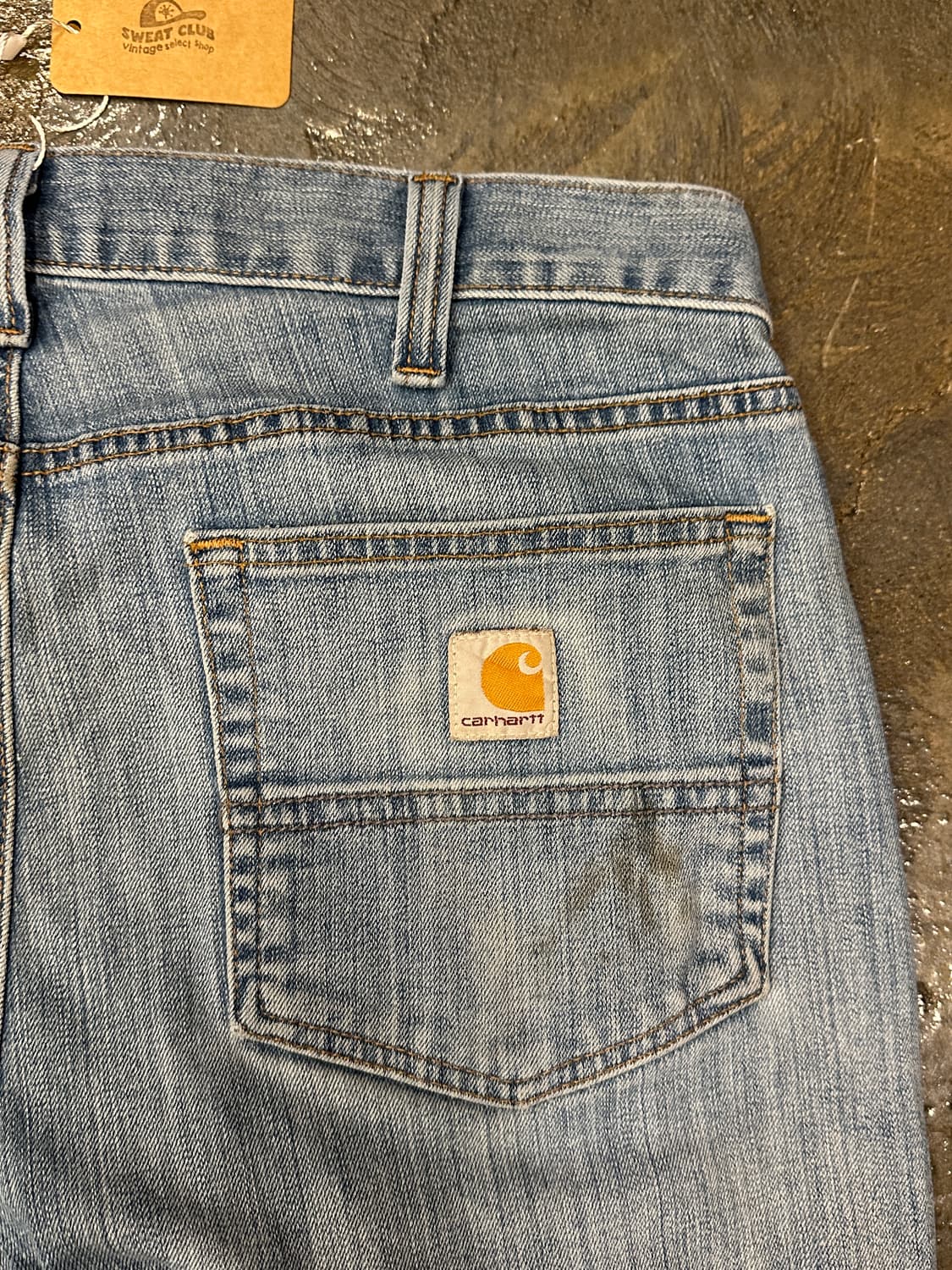 칼하트 러그드 플렉스 릴렉스드핏 데님팬츠 34x32 상품이미지7