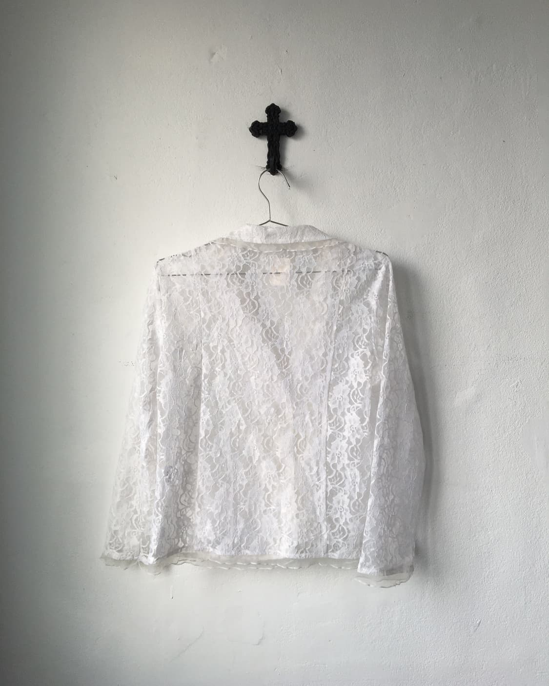 Flower pattern see through jacket 상품이미지3