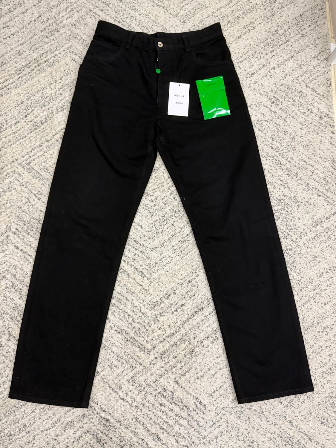 보테가베네타 블랙 파이브포켓 스트레이트 진 46 상품이미지1
