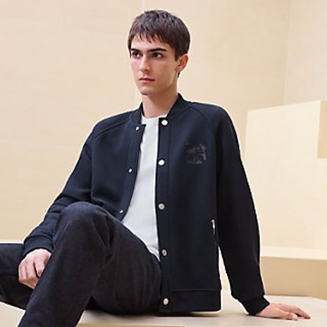 에르메스 주 다 드레스 인디고블루 바시티 자켓 상품이미지1