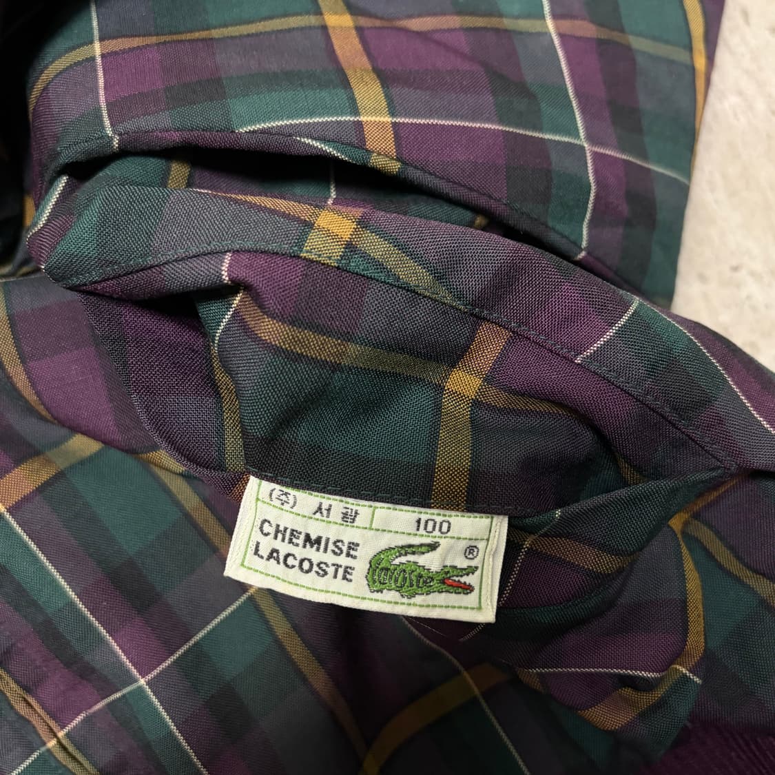 라코스테 체크 리버시블 자켓[2005] 상품이미지6