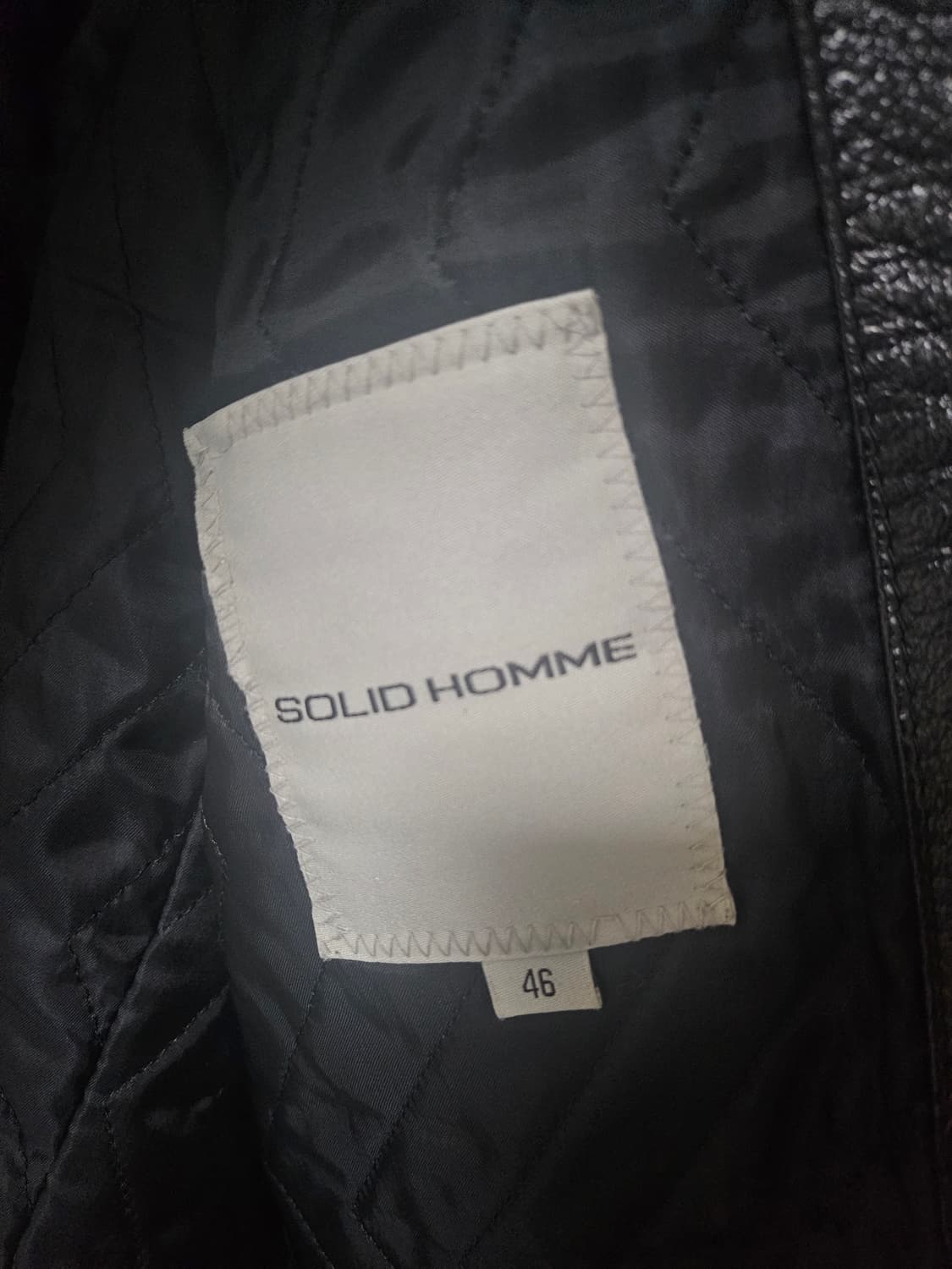 솔리드옴므 라이더 가죽 자켓 46 상품이미지3