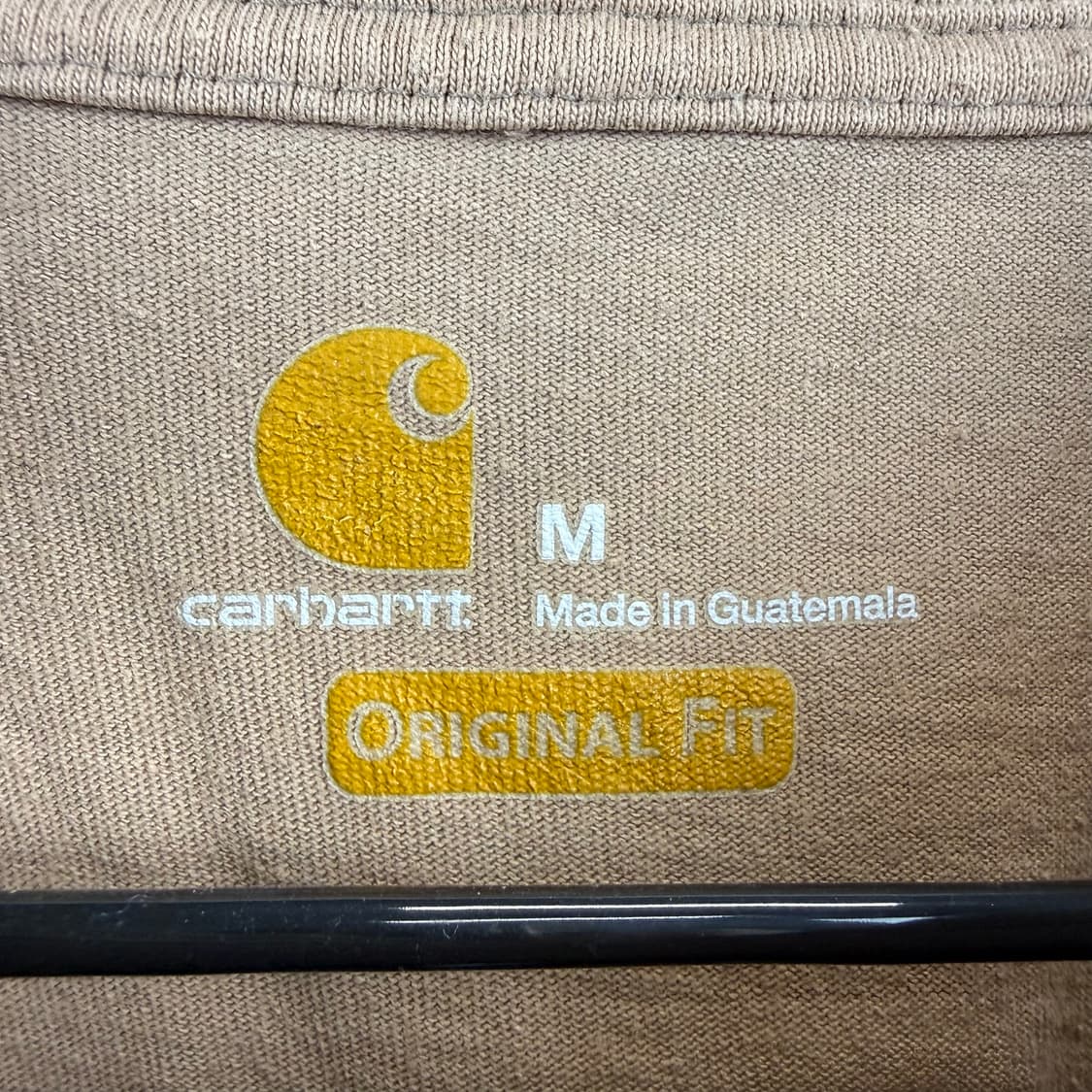 (M) 칼하트 루즈핏 원포켓 반팔 티 베이지 상품이미지3