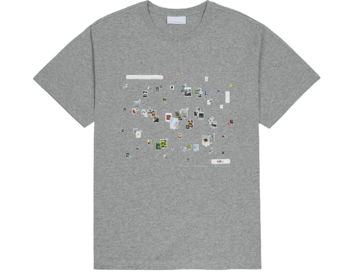 1 2 3 4 5 산산기어 스로우백 티셔츠 멜란지 그레이 새제품 판매 상품이미지1
