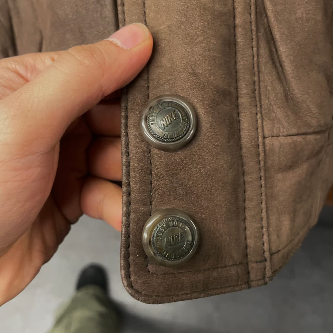 90s 나이키 삼나스포츠 20주년 리스펙트 더 게임 소가죽 자켓 N153 상품이미지7