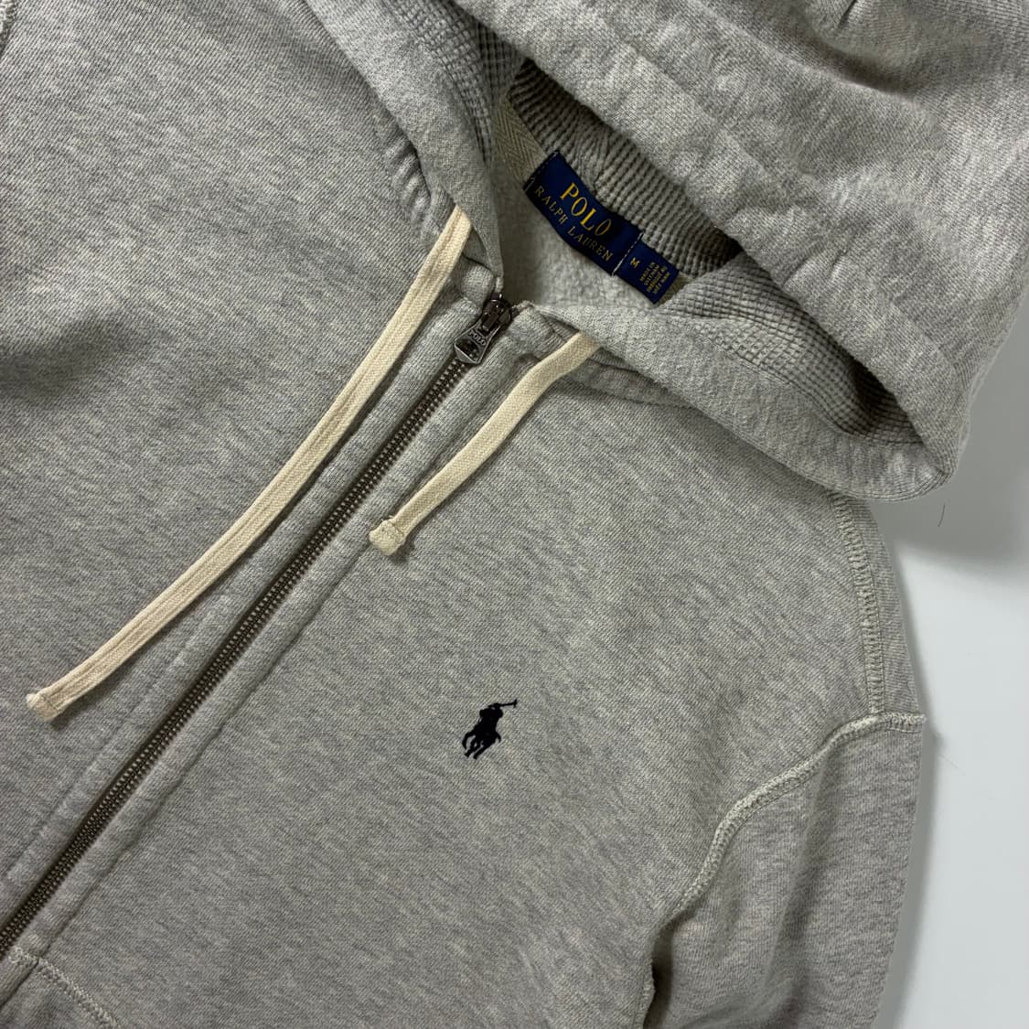 Polo  폴로 랄프로렌 자수 코튼 그레이 후드집업 상품이미지3