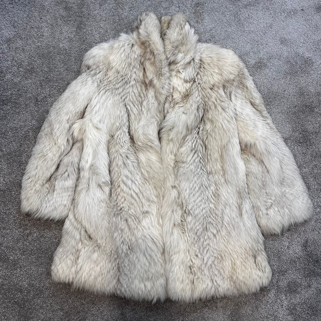 빈티지 아이보리 사가폭스 퍼자켓M 상품이미지2