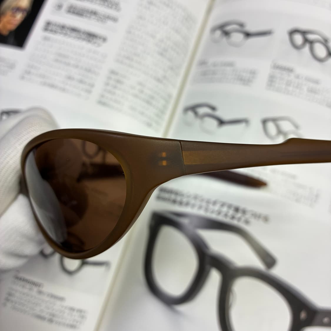 SAMA T3 고글형 뿔테 브라운 안경 선글라스 상품이미지2