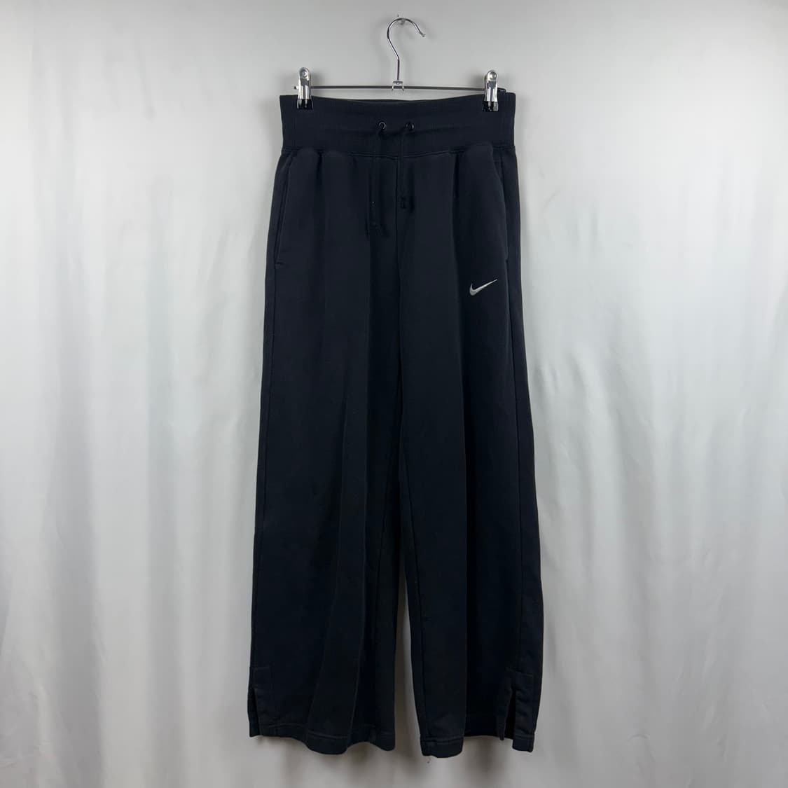 (S) 나이키 우먼스 스우시 미드라이즈 스웻 팬츠 블랙 상품이미지2