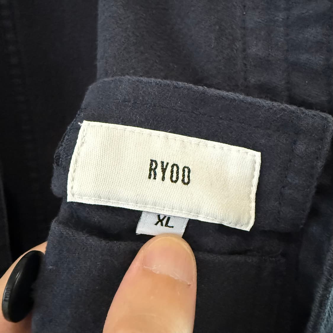 [XL]ryoo 알와이오오 리버시블 워크자켓 네이비 상품이미지5