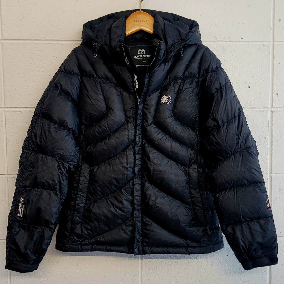 코오롱스포츠(여성용) 구스다운(거위털) 경량 숏패딩 판매 상품이미지2