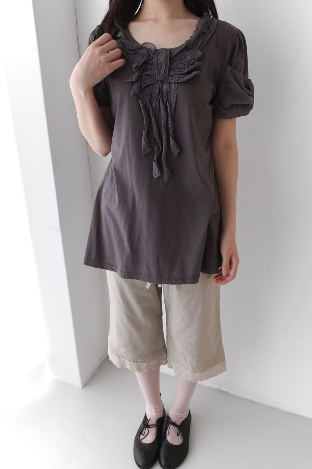 frill long half T  상품이미지4