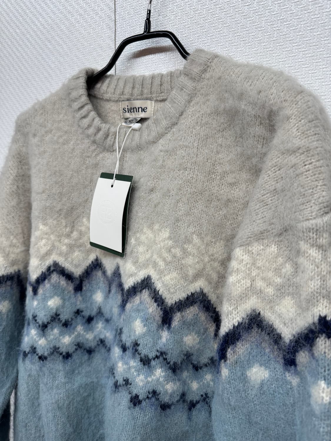 새상품 시엔느 자카드 패턴 니트 F(M~L) 상품이미지2