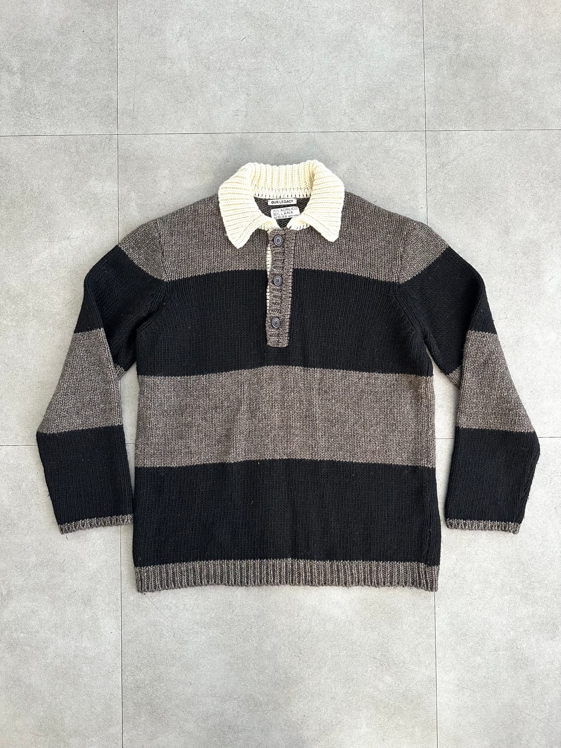 아워레가시 빅피케 스트라이프 니트 상품이미지1