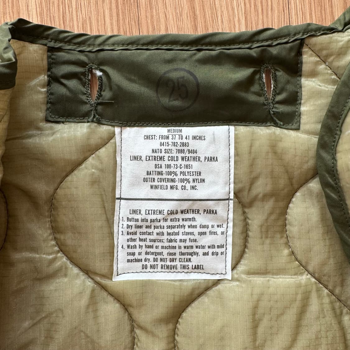 (M) 데드스탁 M65 피쉬테일 개파카 오리지널 풀세트 상품이미지9