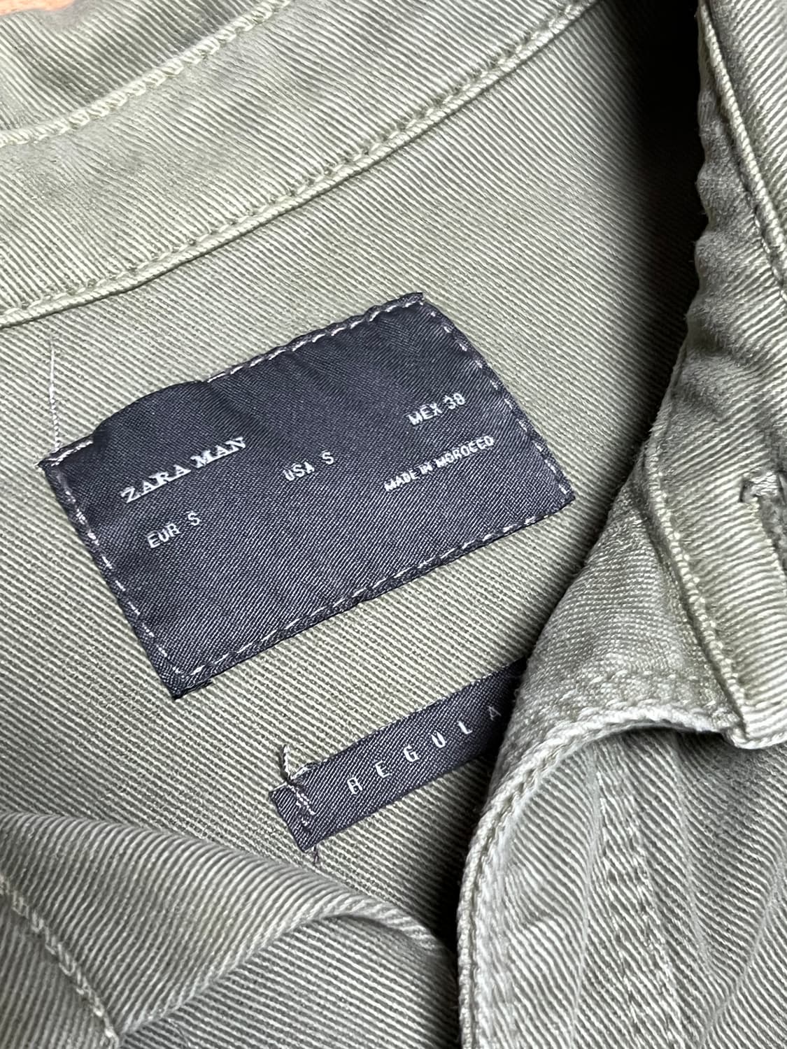 ZARA MAN 자라 밀리터리 워크 셔츠 S 상품이미지5