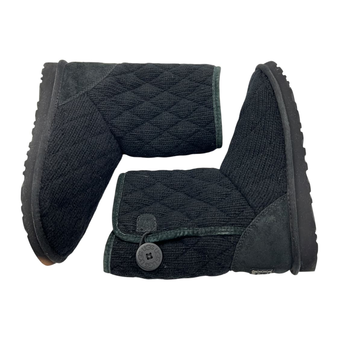 240 W 어그 퀄팅 니트 부츠 블랙 상품이미지3