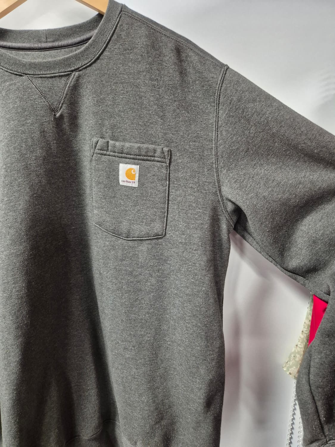 *무료배송*칼하트 미드웨이트 챠콜 오리지날핏 맨투맨 L사이즈(상태A급) 상품이미지3