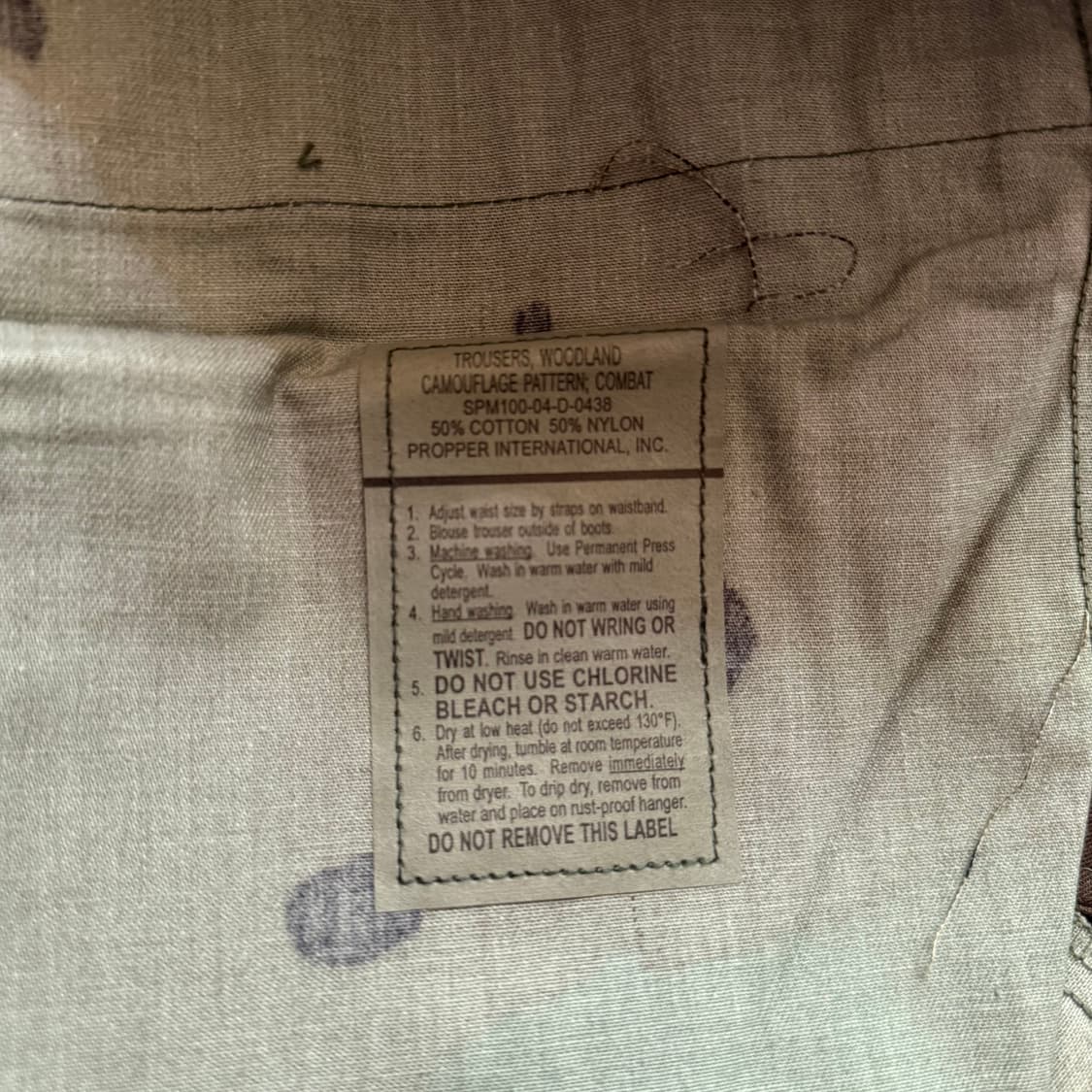 [military] 밀리터리 og 오리지널 우드랜드 팬츠 상품이미지4