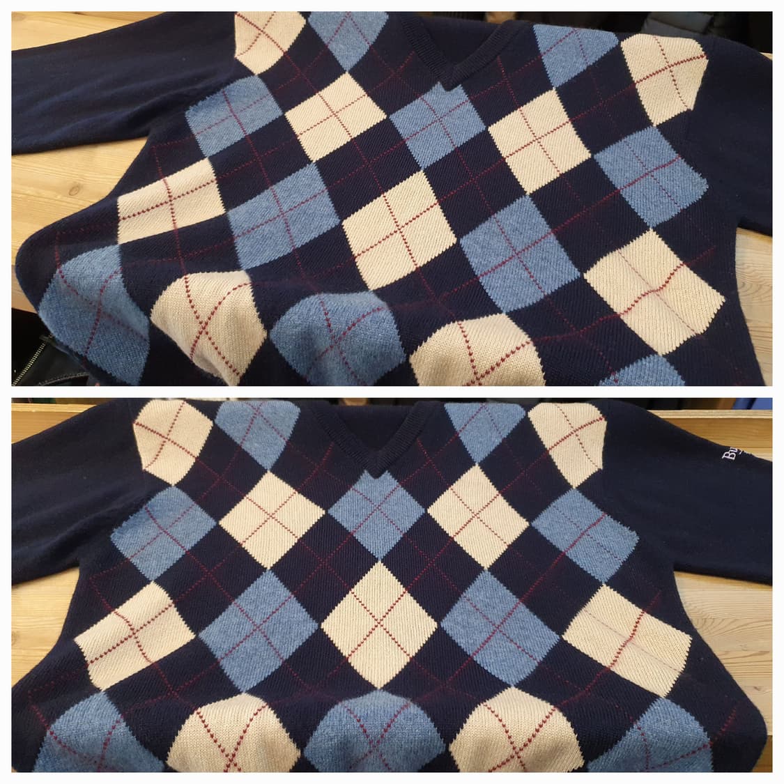 100.버버리 캐시미어 브이넥 니트 상품이미지5