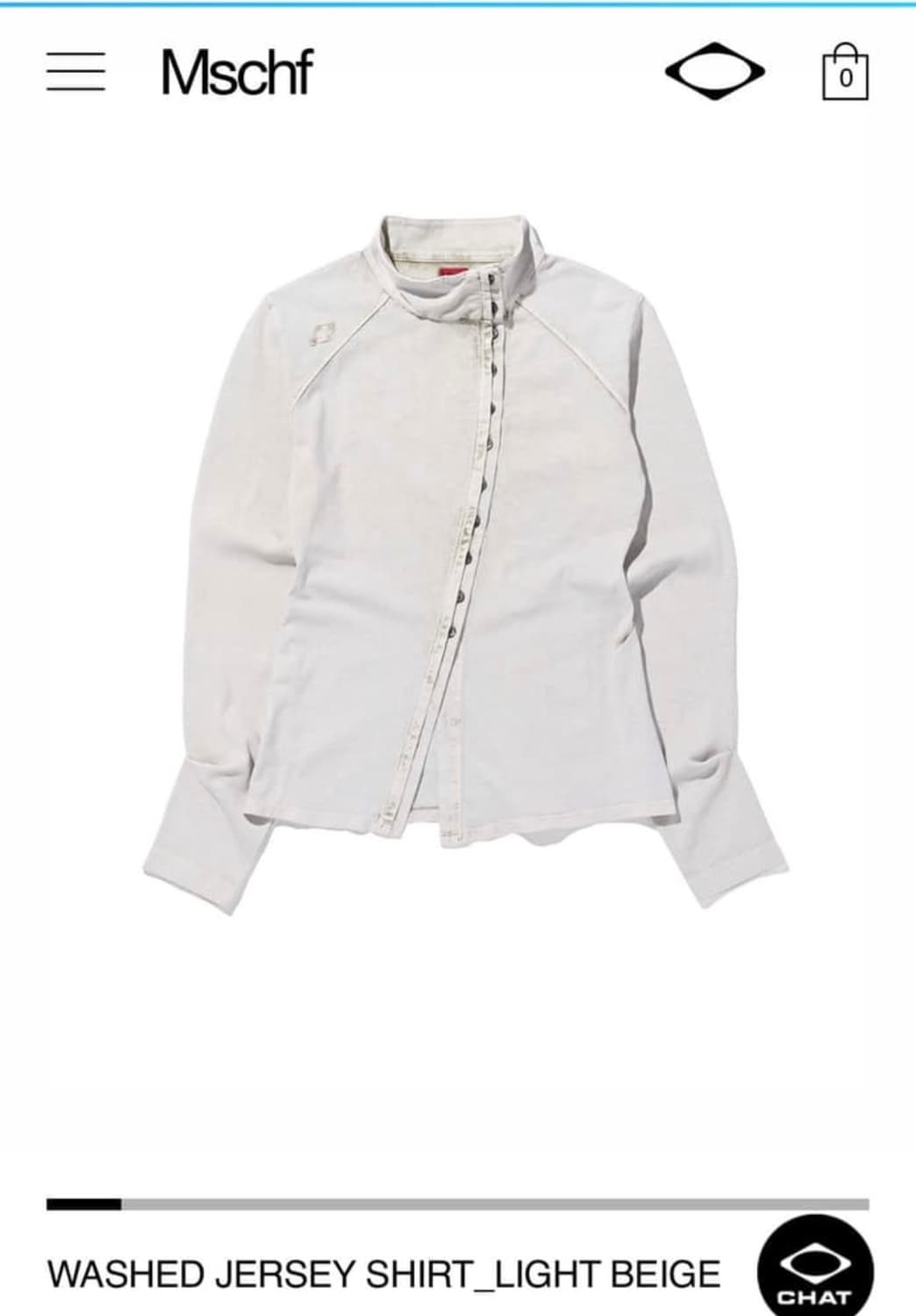 미스치프 워시드 져지 셔츠  상품이미지1