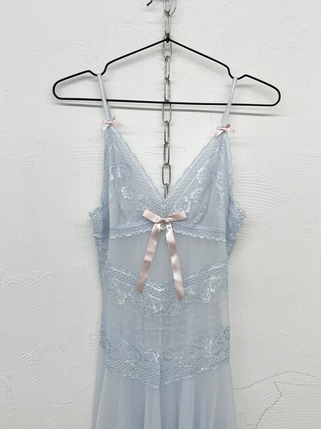 에블린 페어리 시어 리본 슬립 상품이미지5