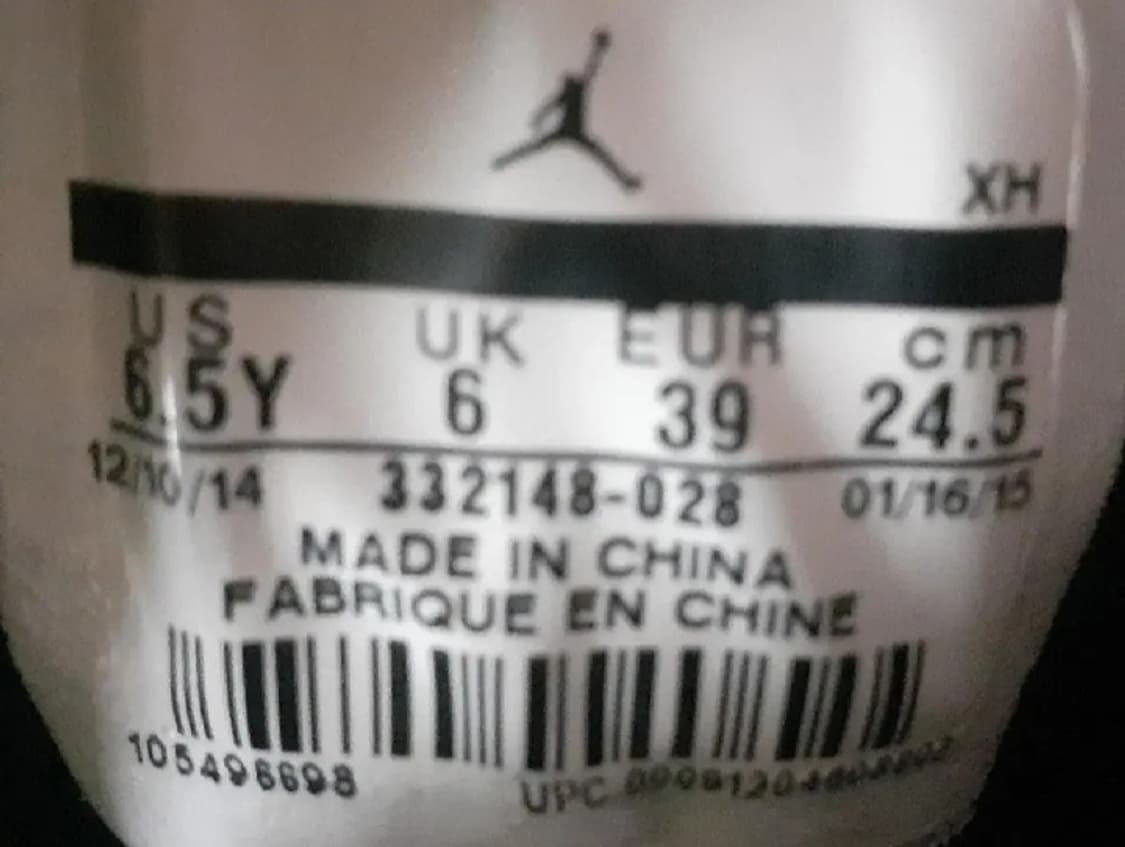 245 GS 조던1 레트로 하이  블랙 핫 라바 상품이미지8