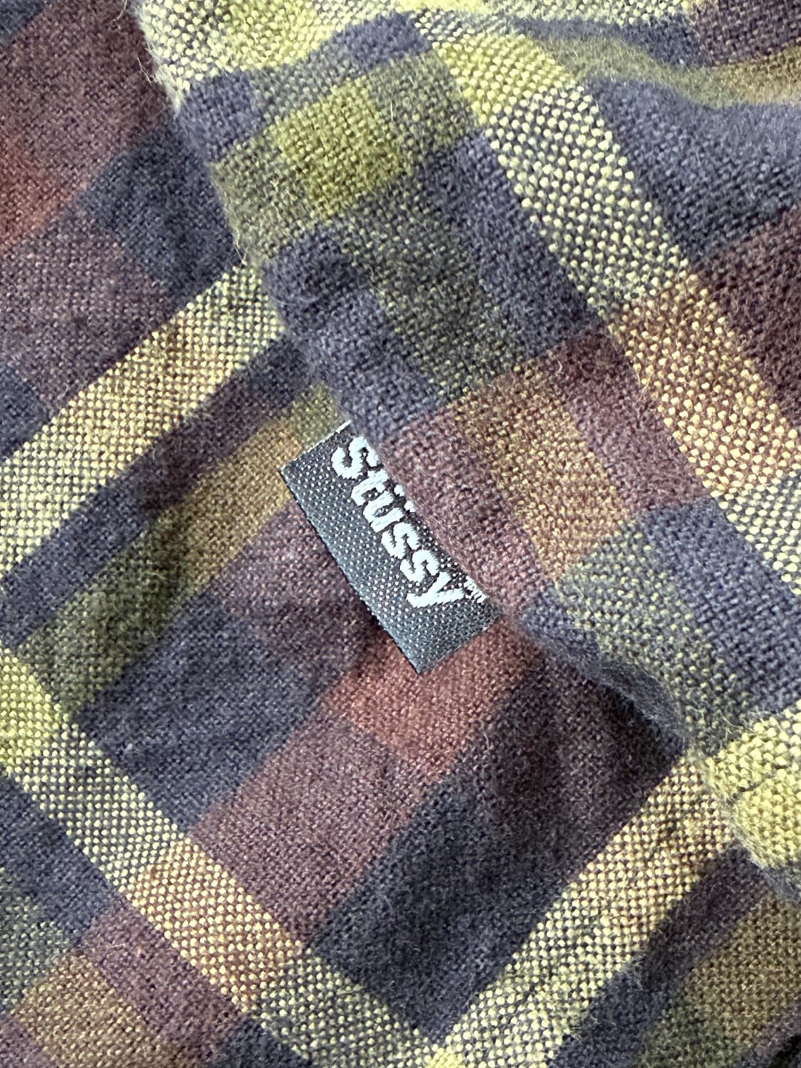 00s 올드 스투시 stussy 빈티지 패턴 체크 셔츠 L (103) 상품이미지5