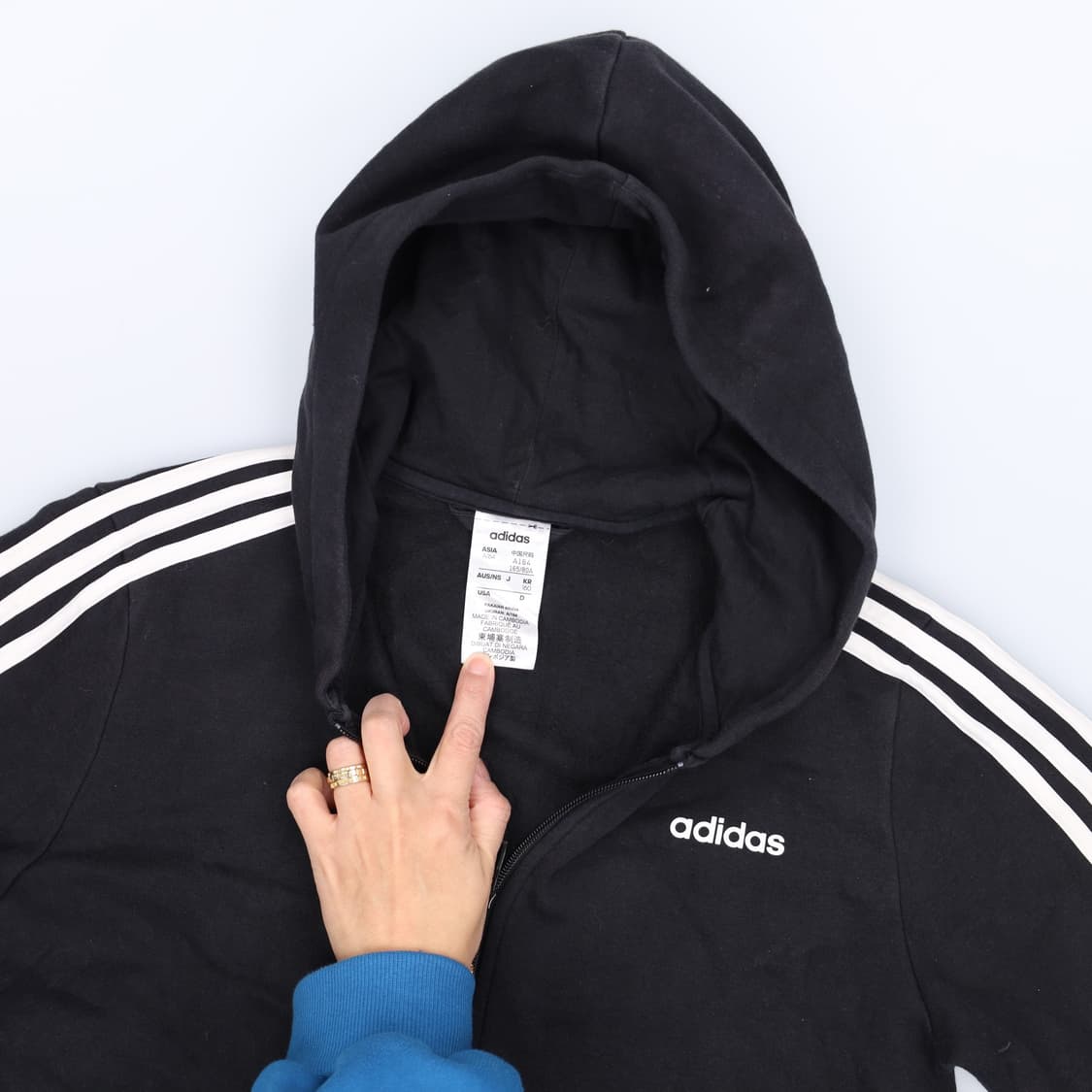 [160] 아디다스 키즈여성 기모 후드집업 0105H1 상품이미지3