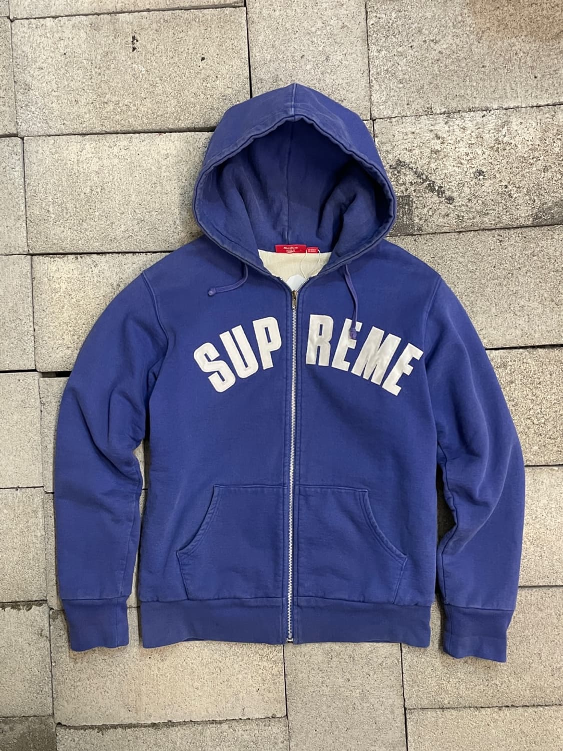 슈프림 아치 로고 써멀 라인드 후드집업  상품이미지1