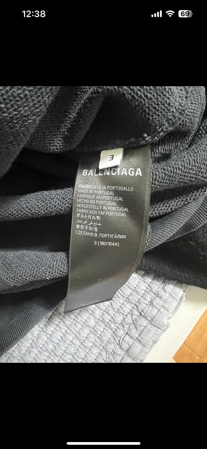 (래퍼 쿠기옷) 발렌시아가 3M 로고 자수 후드 상품이미지3