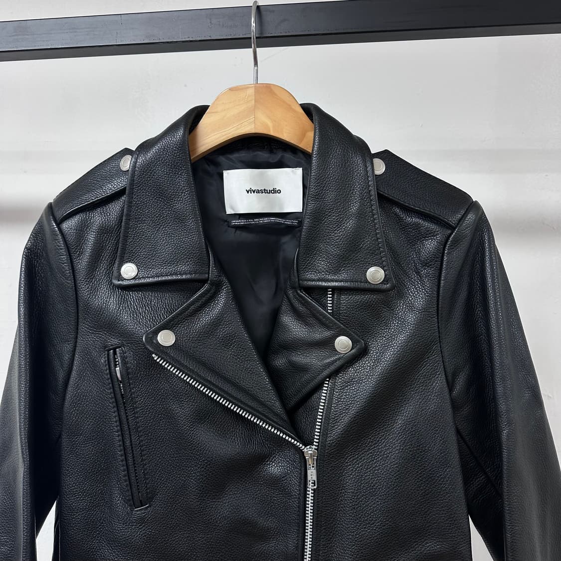 비바스튜디오 소가죽 라이더 자켓 여성 L사이즈 J33 상품이미지3