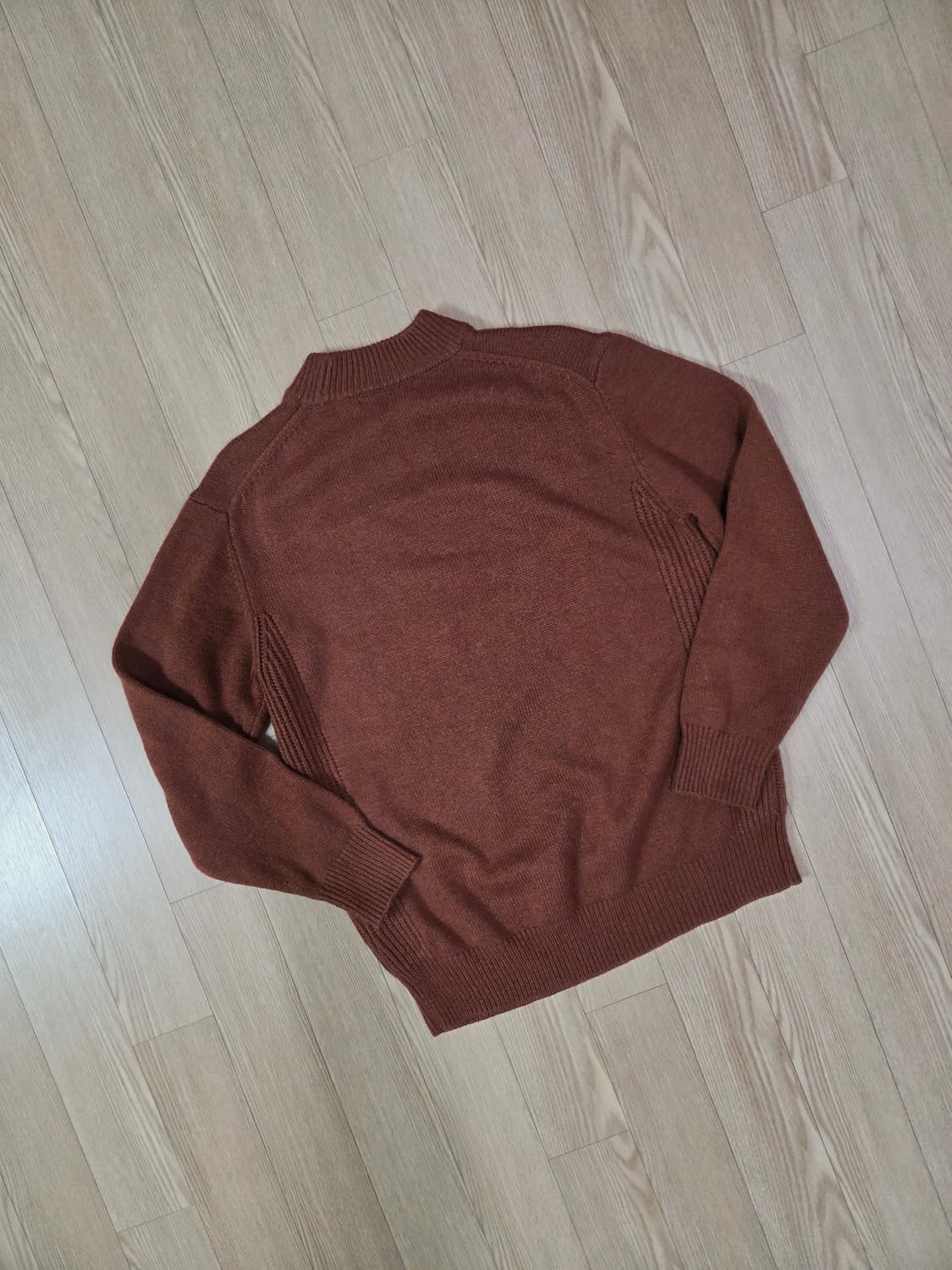 나노 유니버스 브라운 캐시미어 블렌드 모크넥 니트 상품이미지5