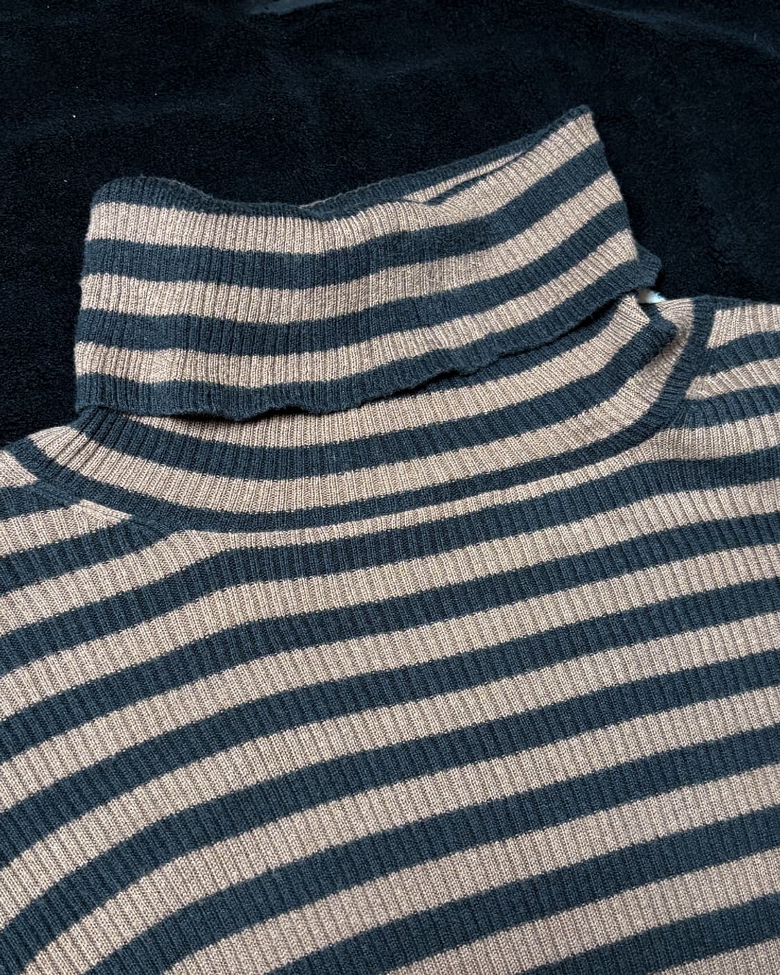 일본빈티지 스트라이프 터틀넥 긴팔티 상품이미지2