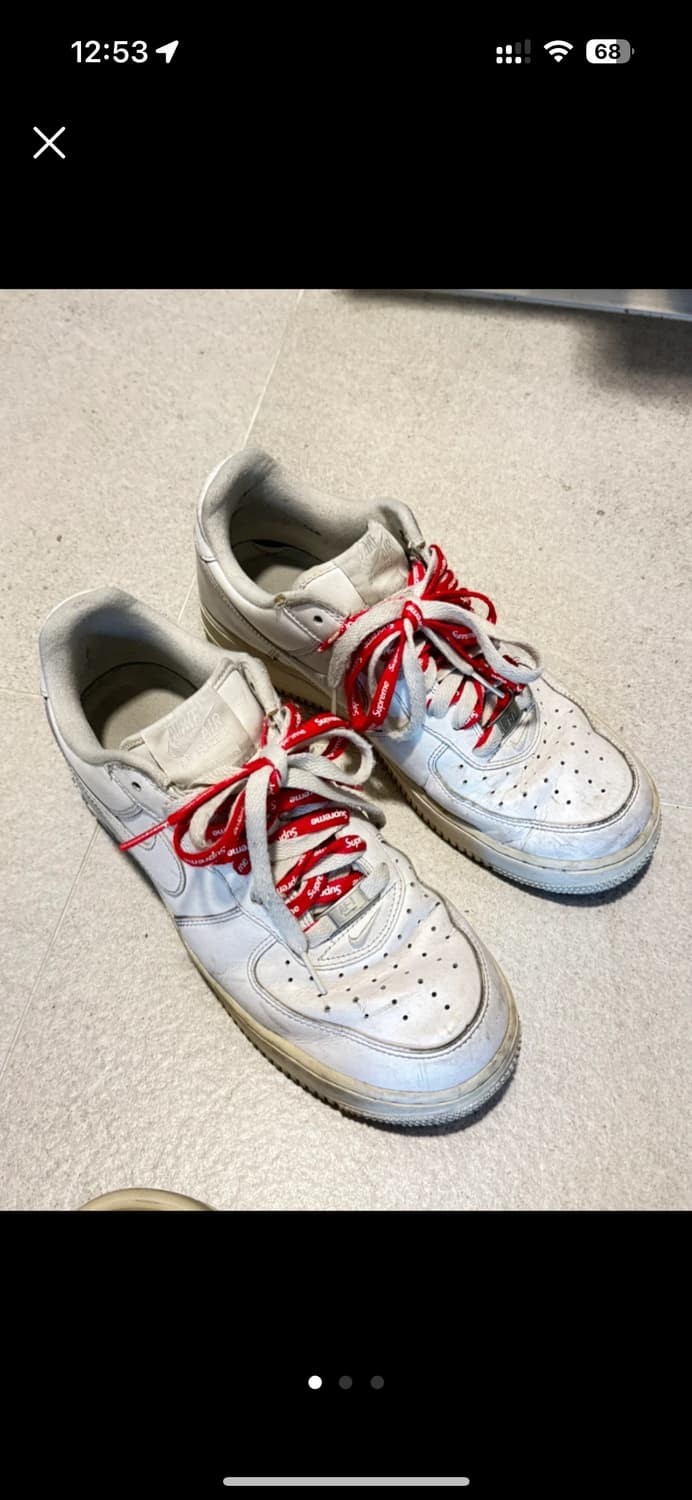 에어포스 슈프림 로우 화이트 270 상품이미지1