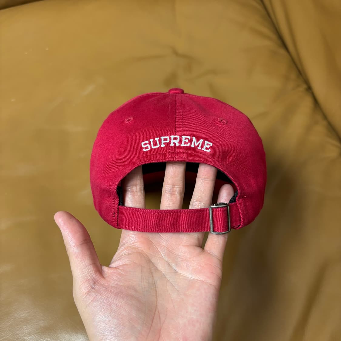 Supreme 슈프림 멀티 컬러 로고 레드 6패널 볼캡 모자 (Red) 상품이미지7