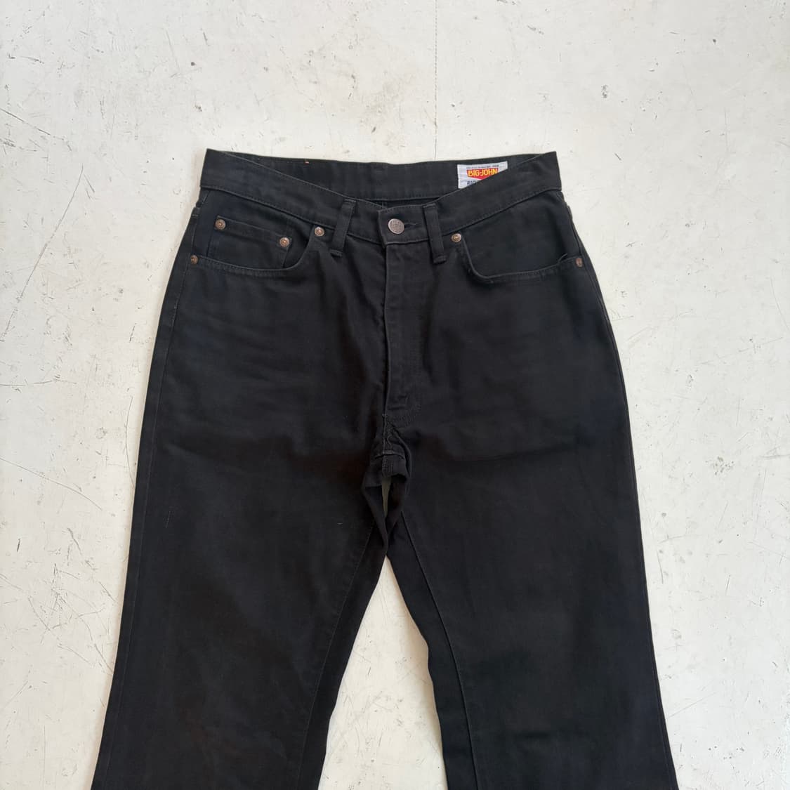 BIG JOHN 빅존 빈티지 부츠컷 블랙 코튼팬츠 29 상품이미지2