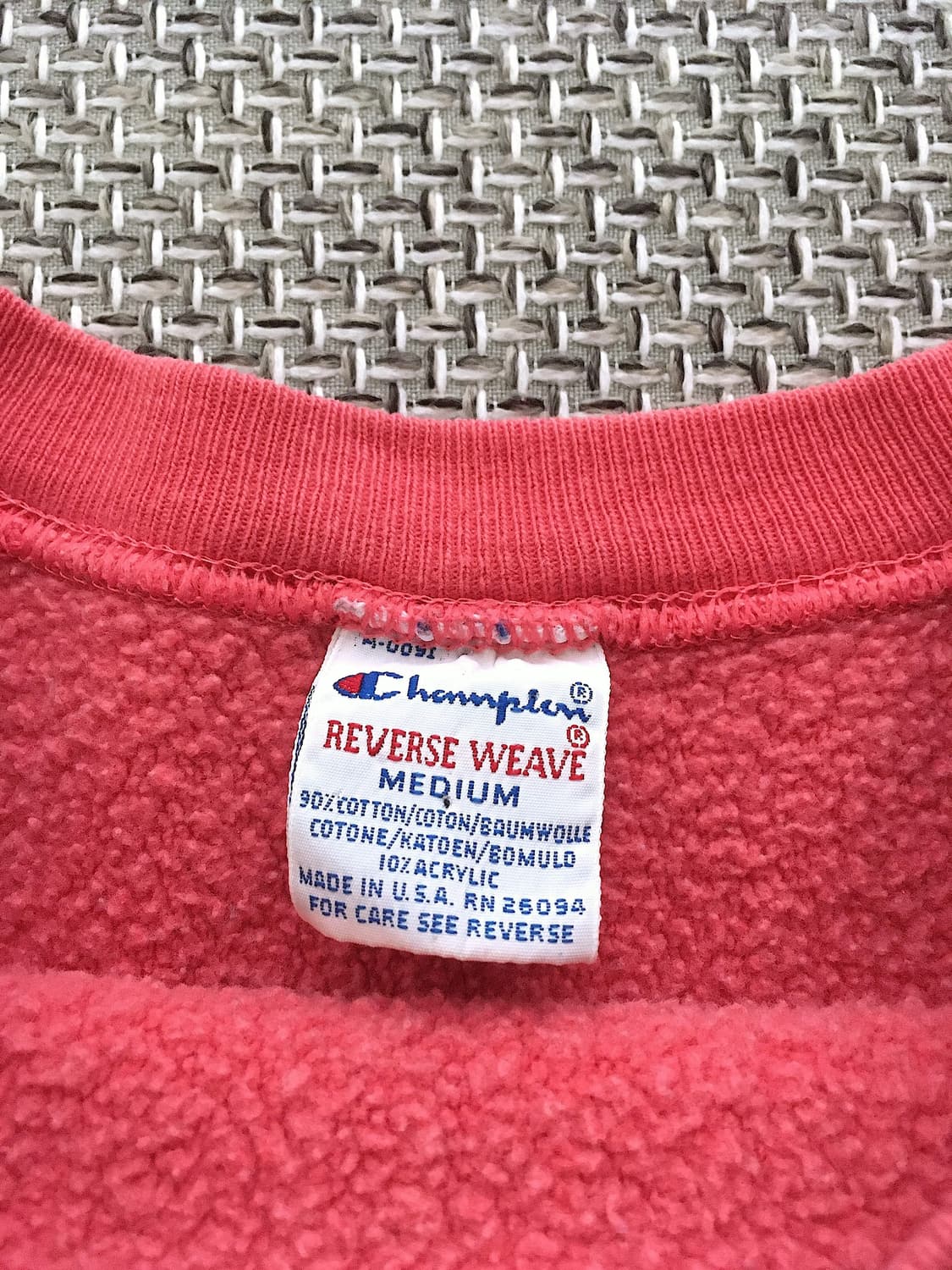 90s USA made Reverse-weave sweatshirt 상품이미지2