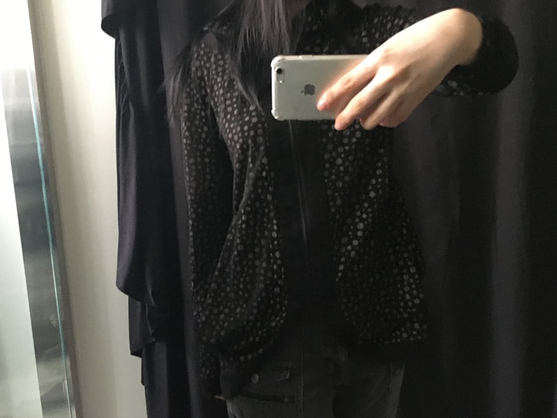 dot mesh hoodie 상품이미지4