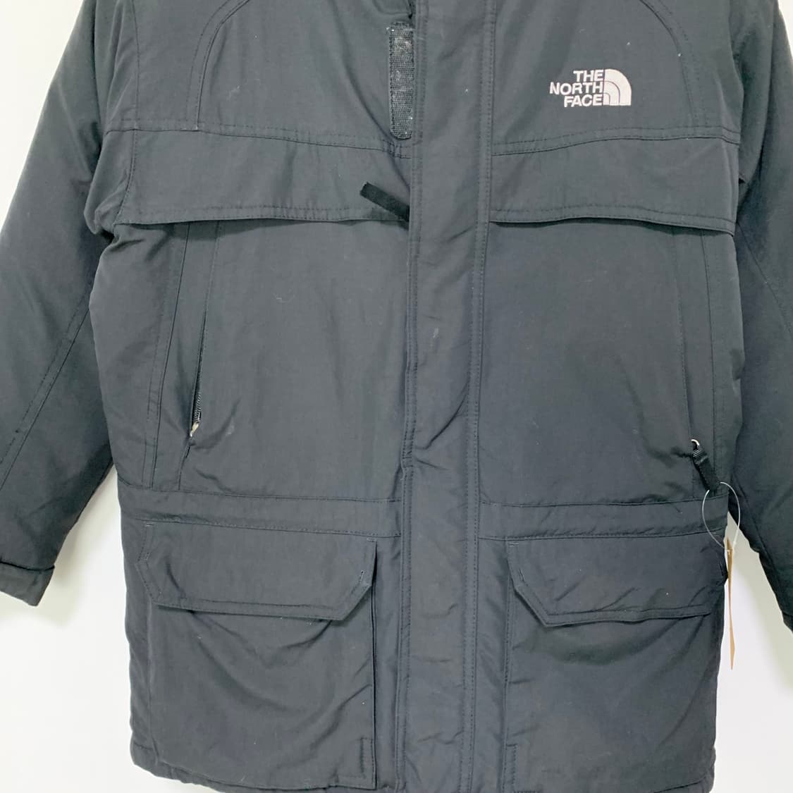 노스페이스 빈티지 블랙 후드 바람막이 패딩 자켓 상품이미지3