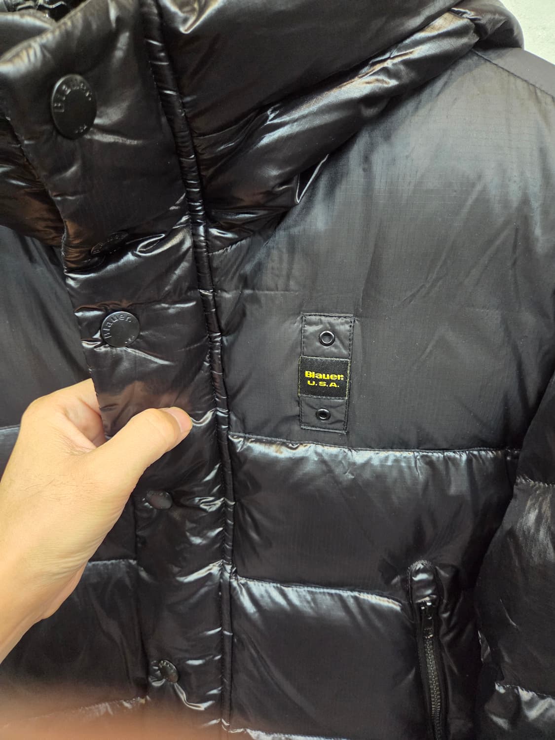 Blauer usa 블라우어 투웨이 유광 숏 패딩 L 상품이미지3