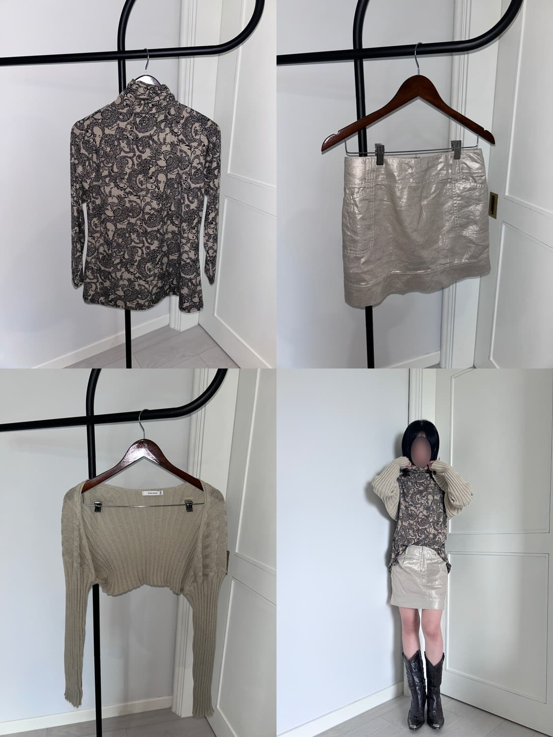 Paisley Turtleneck Top / 빈티지 페이즐리 터틀넥 상품이미지1