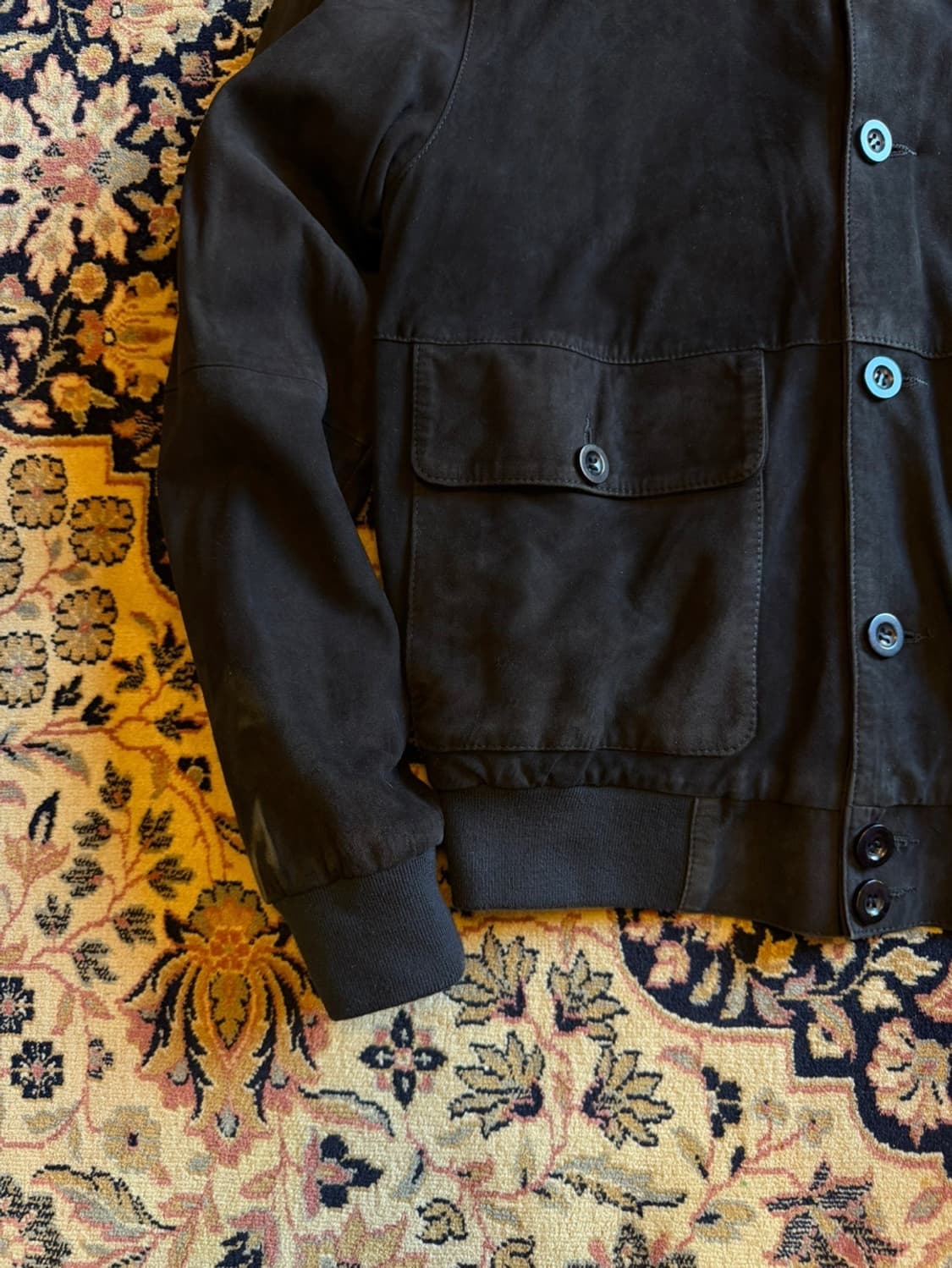 FUSARO ANTONIO 스웨이드 레더 해팅턴 자켓 100 상품이미지7